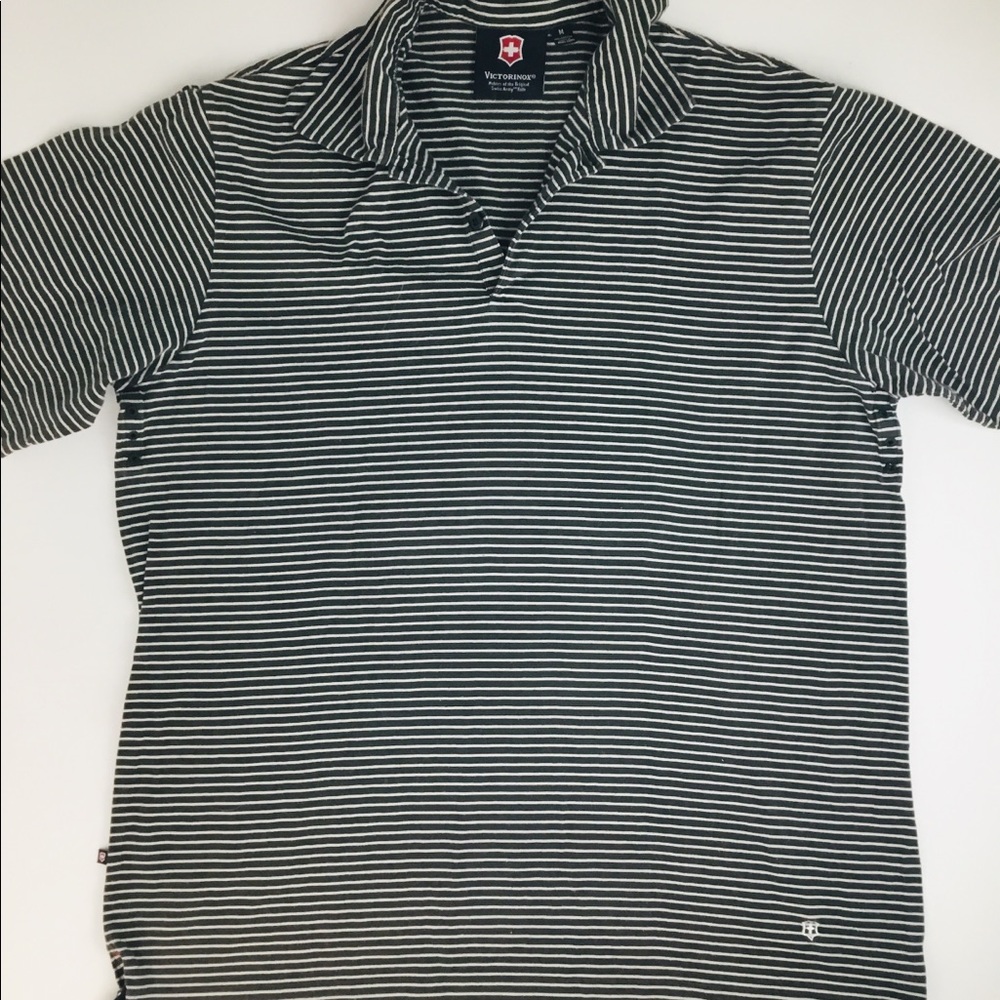 Victorinox (Swiss Army) Men’s Striped Polo Shirt M